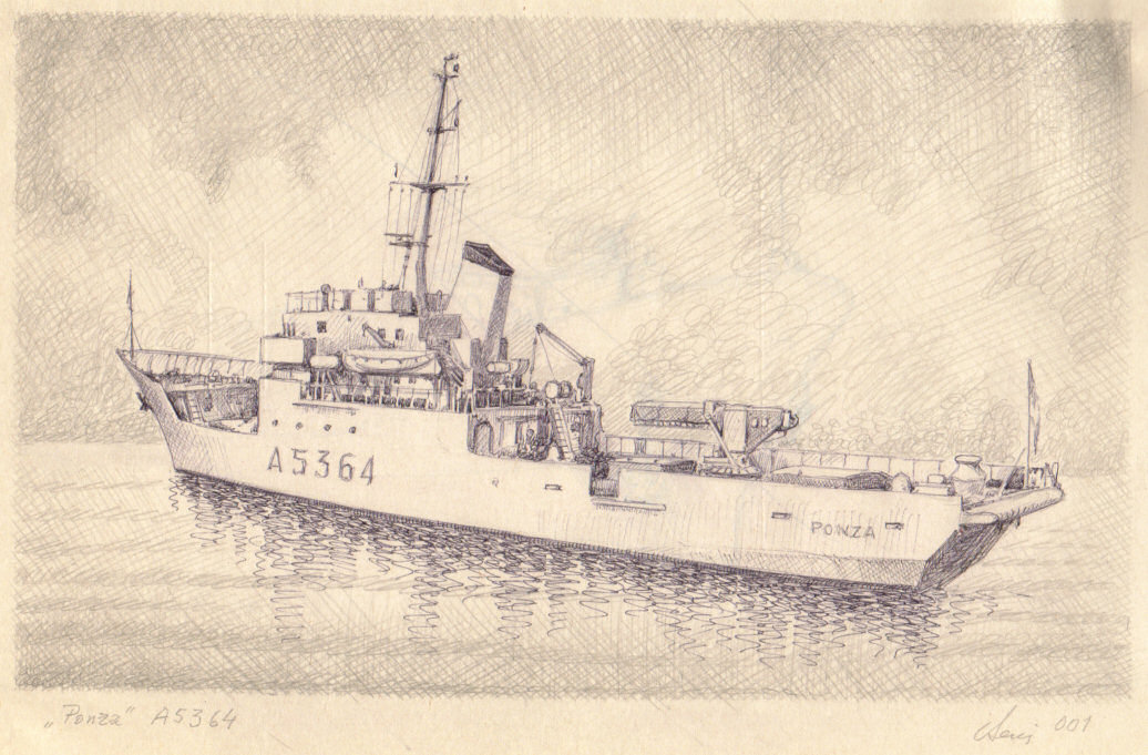 1988 - Trasporto fari 'Ponza'